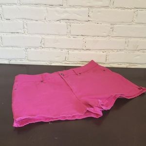 Pink high waisted shorts size 16
